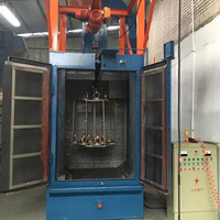 Máquina de limpieza por granallado tipo gancho de 35 kW de alta productividad con motor y caja de cambios para fundición