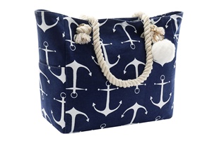 Grand <span class=keywords><strong>sac</strong></span> de plage en toile avec logo imprimé à rayures beiges, fourre-tout avec boule de cheveux pour femmes, vente en gros - Product Image 6