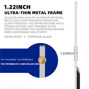 Señalización y pantalla digital de pie para interiores, Android, Wifi, pantalla táctil HD, máquina de publicidad Vertical para edificio de oficinas - Product Image 4