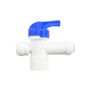 1/4'' 3/8'' Pressure Release Tank Ball Valve R O Water Male Female Thread Fitting Switch Quick Connector