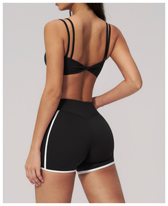 <span class=keywords><strong>Top</strong></span> de yoga Bare Feel de doble tirante con almohadillas extraíbles, sujetador deportivo de tirantes finos y bralette de fitness con <span class=keywords><strong>espalda</strong></span> hermosa - Product Image 2