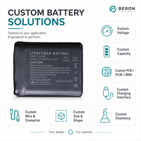 Paket Baterai Lithium Ion 3.7V 4000mAh untuk Pemanas Baju, Sarung Tangan, dan Pelindung Lutut, Kapasitas Besar, Ringan, OEM