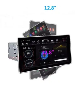 12.8 Inch Rotatable 2 Double Din IPS Screen PX6 Android 9.0 Voice Control Car Universal Radio Gps Navigation Multimedia Player