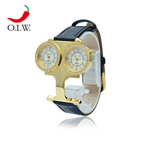 Đồng hồ thạch anh nữ xu hướng Retro Châu Âu-Đồng hồ sang trọng Múi giờ Kép với bàn tay phát sáng - Product Image 2