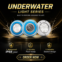IP68 Unterwasser-Poolleuchte Wandmontierte Bodeneinbauleuchte Schwimmbadlampe ABS Edelstahl