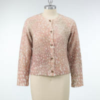 Cardigan en maille décontracté pour femme, 76 % polyester, col rond, manches longues, anti-rétrécissement, anti-boulochage, anti-plis, respirant