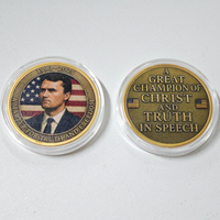 Prix compétitifs 1993-2025 Amérique Charlie Kirk Pièce de collection souvenir Pièces plaquées or argent