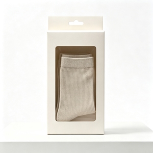 Boîtes de présentation pliables avec poignée, impression de logo personnalisé, pour l'emballage de sous-vêtements pour hommes, finition mate, boîte pour vêtements pour femmes - Product Image 6