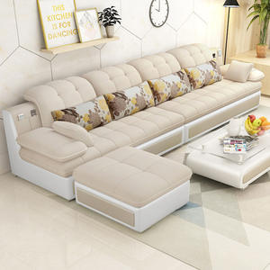 Canapé sectionnel trois places en tissu de style nordique moderne Ensemble complet simple pour la location d'un petit <span class=keywords><strong>appartement</strong></span> pour le salon moderne - Product Image 2