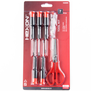 <span class=keywords><strong>7pcs</strong></span> <span class=keywords><strong>Mini</strong></span> Screwdriver Điện áp Tester Scissor điện tử thợ điện tay công cụ thiết lập - Product Image 3