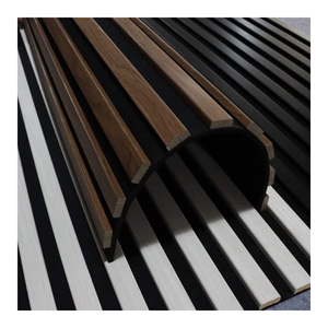 Thiết kế hiện đại bức tường nội thất trang trí trong nhà Acoustic Tấm tường trang trí bằng gỗ cách ly âm thanh - Product Image 1