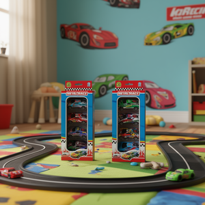 MAZZEO GIOCATTOLI Ensemble de voitures de course en métal moulé sous pression 5 pièces Échelle 1:64 Véhicules jouets pour enfants Collection de voitures de course Italie - Product Image 3
