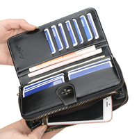 Baellerry dompet tangan wanita Fashion, dompet besar ponsel wanita