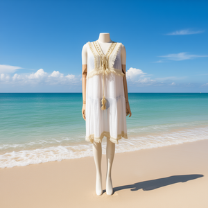 Copricostume Sexy da Donna in Chiffon per l'Estate, Sarong Bikini, Copricostume Kaftan da Spiaggia W21054-38 - Product Image 3