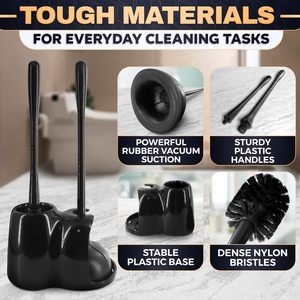 AMZN Meilleure Vente 2-en-1 : Support de brosse WC robuste en silicone TPR et ensemble déboucheur et brosse WC dissimulés pour un nettoyage en profondeur - Product Image 3