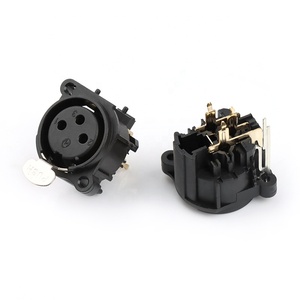 3 pin nữ XLR ổ cắm <span class=keywords><strong>video</strong></span> kết nối Microphone nữ ổ cắm mini 3 pin Bảng điều chỉnh núi XLR nối - Product Image 1