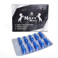 Étiquettes personnalisées OEM, capsules nutritionnelles à base de composés à base de plantes, pilules bleues, soutient l'énergie et l'endurance masculine