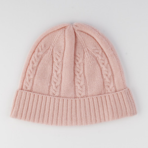 Bonnets d'hiver personnalisés en tricot chaud pour bébé nouveau-né 100% <span class=keywords><strong>Bonnet</strong></span> en <span class=keywords><strong>laine</strong></span> mérinos avec pompon en fourrure - Product Image 3