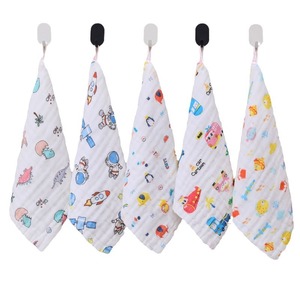 Babero de algodón para bebé Carlota, 25x25cm, toalla de gasa de seis capas, pañuelo infantil de algodón puro para niños pequeños - Product Image 5