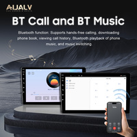 Autoradio multimédia universel Android 9/10 pouces 2DIN avec GPS, radio stéréo, navigation, CarPlay et Android Auto, 8 cœurs, 4+64 Go