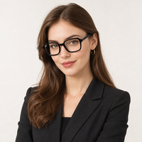 Lunettes de vue carrées classiques et fines, monture en métal, unisexe, légères, pour un usage quotidien, bureau et trajets domicile-travail