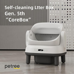 Nouvelle litière automatique pour chat Petree 2026, grande taille, design ouvert, toilette intelligente autonettoyante pour chat, désodorisation électrique, plastique - Product Image 3