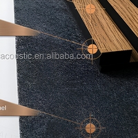 Panneau acoustique MJ MASTER ACOUSITC en bois texturé, revêtement mural en polyester absorbant le son pour salon, bureau, café