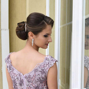 Eleganti Orecchini Pendenti Lunghi con Motivi Floreali e Foglie per Donne, Gioielli Scintillanti alla Moda - Product Image 5