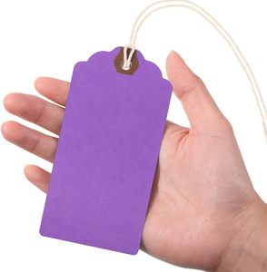 Manila Shipping Tags com String Anexado Inventário Bagagem Papel, Presente Etiquetas De Papelão com String Pendurar Etiqueta Tags - Product Image 4