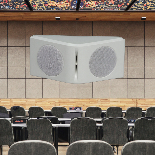 20W Durable Wall Mounted Passive Speakers with 8ohm Impedance Grills Wall Mounted System