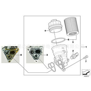 ปะเก็นซีลกรองน้ำมันเครื่อง B16 11427509211 สำหรับบีเอ็มดับเบิลยู มินิ R50 และ R52 - Product Image 4
