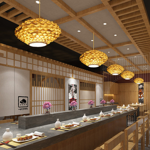 Tre ánh sáng mặt dây chuyền thời trang duy nhất treo hình học Trần gắn đèn bóng râm với điều chỉnh chiều cao phong cách tự nhiên - Product Image 4