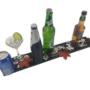 Customizable Silicone PVC <b>Pub</b> Runner Rubber Bar Spill Mat Beer Rail Mat Drip Tray Non Slip Service Pad <b>Table</b> Mat Placemat - Product Image 5
