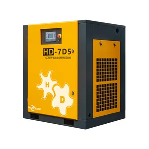 Kompresor Udara Industri HANDE 7.5KW Kompresor Udara Kebisingan Rendah 10HP Kompresor Udara Sekrup HD-7D5 Kecepatan Tetap