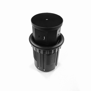 Caricatore Wireless Integrato Sotto Scrivania con Multipresa Pop-up e Porte USB-A e Type-C per <span class=keywords><strong>Isola</strong></span> Cucina, Ufficio, Casa, Tavolo - Product Image 4