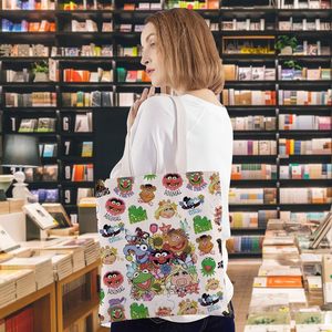 Bolsa de Mano WZMPA Miss Pig, Regalo para Fans de Frog, Bolsa de Hombro Reutilizable de <span class=keywords><strong>Foz</strong></span> Bear & Pepe, Mercancía de Gonzo & Walter - Product Image 3