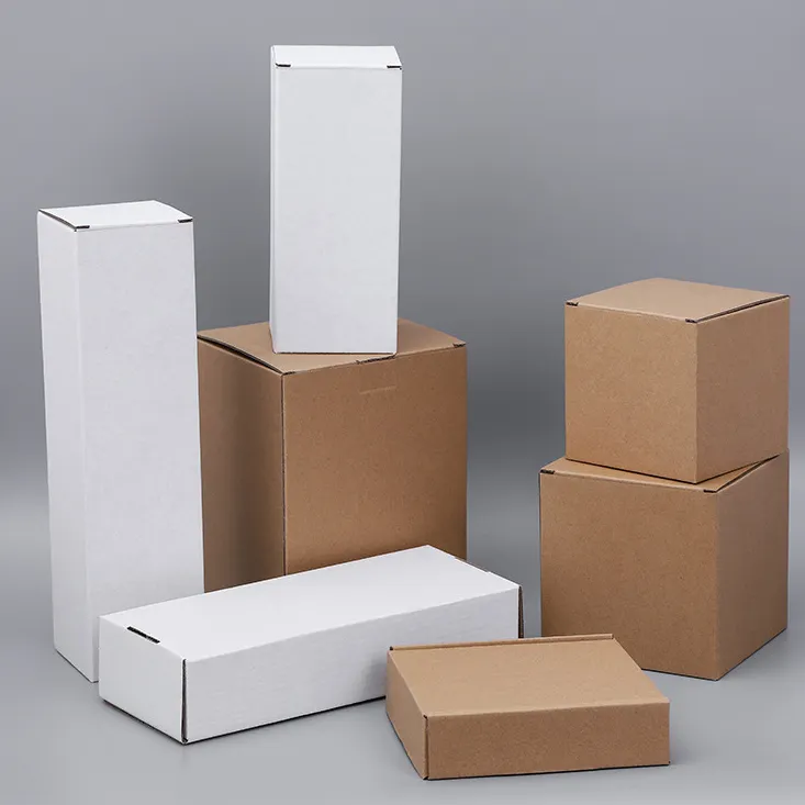 Produttore stampato pieghevole custom colore abbigliamento imballaggio scatole di spedizione kraft scatole di spedizione logo personalizzato cartone animato