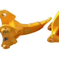 Déniveleur à dents vibrantes KINGER pour excavatrice, idéal pour le travail du sol agricole, le nivellement paysager et les applications de construction