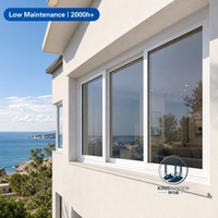 Ventana Corredera de Aluminio Blanco Perla Resistente a la Salinidad de 2000h para Apartamentos Costeros