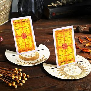 Support en bois pour cartes de tarot avec motif phases de lune et support rectangulaire pour cartes – Vente en gros et dropshipping - Product Image 3