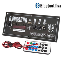 Amplifier Audio mobil Mini 10W, Bluetooth AUX/TF/USB/mikrofon fungsi 3.7V li-baterai 5V DC pengisian daya kompak portabel