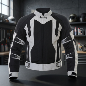 Customizable Cordura Motorcycle Rider <b>Jacket</b> Breathable Auto Racing Wear for <b>Men</b> and Women Printed Patchwork Stand Collar - Product Image 3