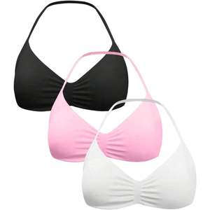 Sujetadores Deportivos Personalizados para Mujer, Paquete de 3, Bralettes Halter para Yoga, Transpirables, Top Corto para Gimnasio y Fitness, Spandex y Nailon - Product Image 3