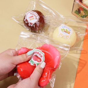 Balle anti-stress à rebond lent en TPR, effet peau de glace liquide, Daifuku Bun, pour unisexe - Vente chaude - Product Image 3