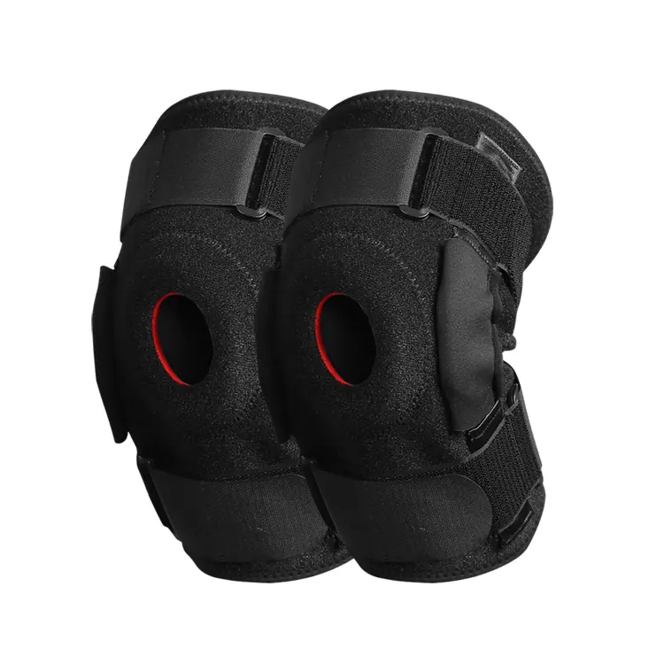 Aolikes Silica gel steel support Sports KneePad Brace Patella Knee Pads Open Hole Knee Protector