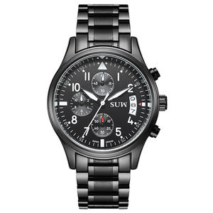 Relojes KINYUED de Acero Inoxidable Luminosos con Logotipo Personalizado, Relojes de Cuarzo de Lujo para Hombre - Product Image 2