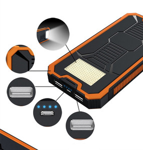 Banco de energía Solar de 20000mAh, cargador portátil para exteriores, <span class=keywords><strong>Batería</strong></span> <span class=keywords><strong>Externa</strong></span> de gran capacidad para IPhone, fuente de alimentación <span class=keywords><strong>móvil</strong></span> para <span class=keywords><strong>Samsung</strong></span> - Product Image 3