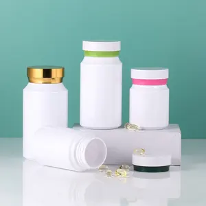 Boîte en plastique personnalisée pour pilules suppléments vitaminiques médicaments bouteille en PET fournisseur d'usine flacon conteneur de médicaments