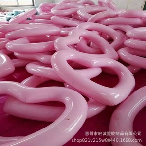 Bouée gonflable en forme de donut 120 cm en PVC écologique pour adultes, équipement de piscine, hôtel, parc de jeux - Product Image 2