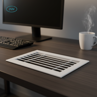 Grille de retour d'air carrée en aluminium de haute qualité, flexible, économe en énergie et décorative pour systèmes CVC, idéale pour hôpitaux, gymnases et salles.